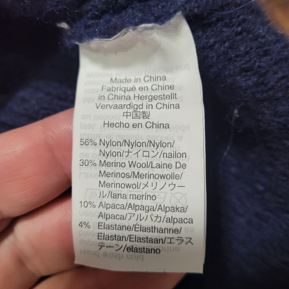 J. Crew Navy Long Double-Breasted Cardigan Sweater size S - Picture 9 of 13